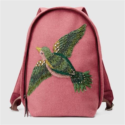 gucci backpack with birds